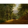 thumbnail image 2 of Joseph Rebell 24x19 Gold Ornate Framed and Double Matted Museum Art Print Titled - Italian Landscape (1827), 2 of 4