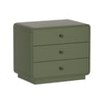 thumbnail image 6 of Liora Contemporary 28" Nightstand in Green (3-Drawer), 6 of 9