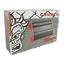 Crunch GP-1500.4 Low Noise Preamplifier Vehicle Audio Amplifier, Metal Black Red, 5.5 lbs