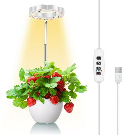

Full Spectrum LED Plant Light 3 Lighting Modes and 10 Dimmable Brightness Level for Small Plants