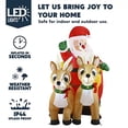 thumbnail image 3 of Papá Noel inflable en trineo Joiedomi de 1,8 m con LED de 6 pies, 3 of 9