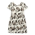 thumbnail image 2 of Minnie Mouse Girls Print Dress with Short Sleeves, Sizes 4-12, 2 of 8