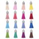 thumbnail image 1 of Uxcell 200 Pcs Borlas para llaveros, Borlas de cuero al por mayor para manualidades, Pendientes de borlas de colores, Multicolor, 1 of 6