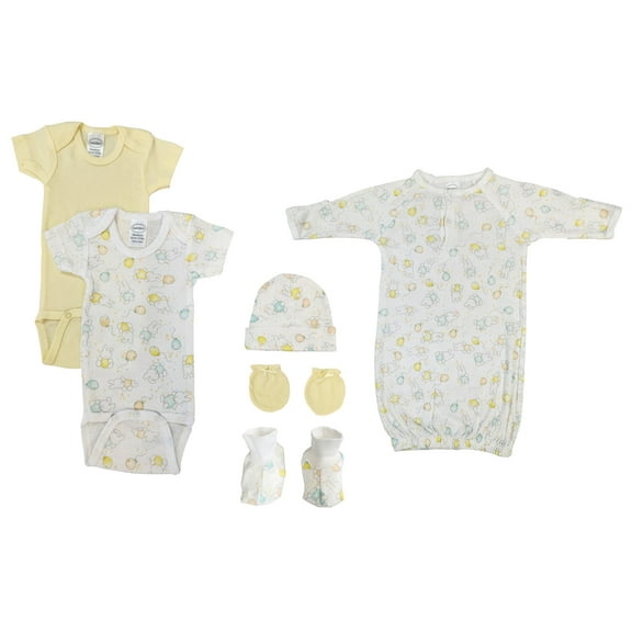 Unisex Newborn Baby 6 Pc Layette Sets