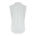 thumbnail image 6 of GERsome Womens Work Tank Tops Button Down V Neck Sleeveless Blouses for Women Solid Color Loose Fit Curved Hem Summer T-Shirt S-2XL, 6 of 6