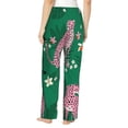 thumbnail image 3 of Pajama Pants Women, pink leopard Sweatpants Soft Sleep Lounge Pants, Casual PJ Bottoms Pants with Pockets, 3 of 5