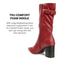 thumbnail image 4 of Journee Collection Womens Wilo Tru Comfort Foam Wide Calf Stacked Heel Mid Calf Boots, 4 of 8