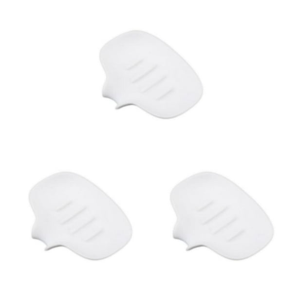 Advancent Jabonera de PP para con construcción duradera, jabonera de succión, jaboneras de baño, para limpiar el para blanco Type1 NO1