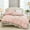 Pink, variant on White Ruffle Comforter Set Queen Size,Pompoms Shabby Chic Cute Boho Bedding Sets,Fluffy Coquette Cute Comforter Sets for All Season,Vintage Bedding Lightweight Set for Room Decor