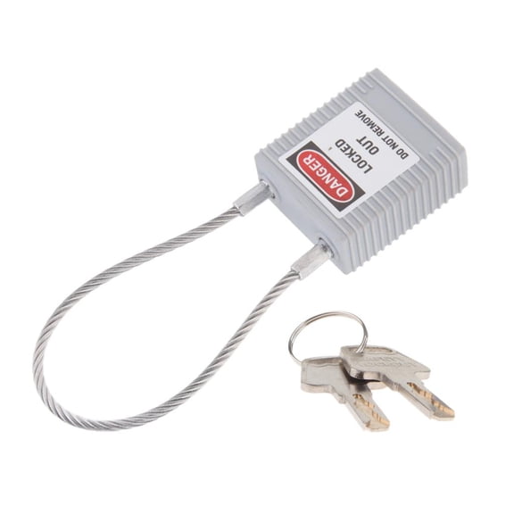 koolsoo Lockout Padlock Keyed Different, Standard 6-pin cylinder Lock Gray
