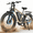 Beige - Full Suspension, variant on Electric Bike for Adults, 5000W Peak 45MPH Ebike, 52V 25AH 7-Speed AWD Ebike Mountain E-Bike with 26" x 4.0 Fat Tire MTB Hydraulic Brake for Off-Road