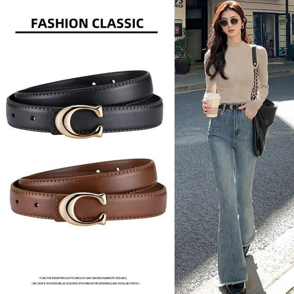 Women's Belt Korean Versatile Fashion Belt Summer Minimalist Ins Style Decoration Student Casual Minimalist Pants Belt