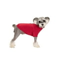 thumbnail image 2 of Gustave Dog Sweater Winter Fleece Clothes Puppy Dog Turtleneck Sweaters Pullover Cold Weather Soft Warm Pet Sweatshirt Outfits with Leash Ring for Small Medium Dogs - Red, M, 2 of 7