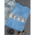 thumbnail image 3 of Corgi Pups Banner T-Shirt Women -Image by Shutterstock, Female Small, 3 of 4