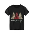 thumbnail image 4 of Anbech Merry Christmas Plus Size Shirts for Women Oversized T-Shirt Graphic Chrsitmas Tees Short Sleeve, 4 of 10