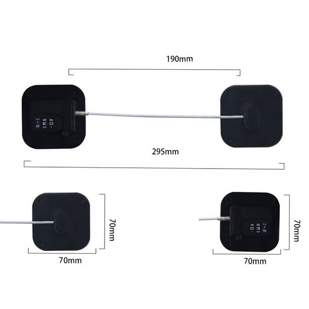 Cerradura para refrigerador, Mini nevera, cerradura con contraseña Digital, cerraduras de gabinete de seguridad para niños con adhesivo fuerte sin perforaciones