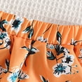 thumbnail image 7 of Toddler Baby Girl Summer Clothes Flower Embroidery Sleeveless Smocked Tops and Shorts Set Cute Two Piece Outfit Girls Summer Set 1-4 Years,3-4 Years, 7 of 7