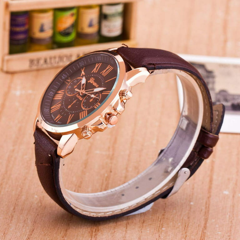 3PCS Set Fashion Mens Bracelet Watches For Men Retro Date Quartz