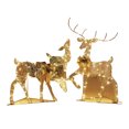 thumbnail image 2 of LADIGASU Navidad Ciervo Forjado Tire Del Carro Ciervo Luminoso Caja de Regalo Combinación de Navidad Decoración de La Ventana Liquidación Set de Decoración para Lámpara Alce*1, 2 of 7