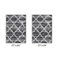 thumbnail image 5 of Better Trends 2-Piece Bathroom Rug Set, 17" x 24", 100% Cotton, Soft, Water Absorbent, Non-Slip Bath Mats, Machine Washable – Ideal for Bathroom Sink, Tub, or Shower Area – Savio Collection - Gray, 5 of 5