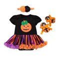 thumbnail image 1 of MIASHUI Halloween Kids Set Cartoon Pumpkin Dress for Girls Includes Dress Shoes and Accessories for Parties C,12-24 Months, 1 of 4