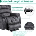 thumbnail image 5 of VIVIJASON Large Power Lift Recliner Chair with Heat & Massage for Elderly Big People, Overstuffed Wide Electric Lift Chair with Extended Footrest, 2 Remote Controls, Side Pockets & USB Ports, Gray, 5 of 7