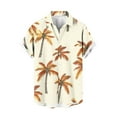 thumbnail image 2 of Xixinqiwan Men's Button Shirt,Men's Button Down Shirt Short Sleeve Lightweight Summer Tropical Beach Print Shirt Casual Resort Vacation Wear, 2 of 5