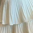 thumbnail image 6 of MIXUE Womens Skirts Solid Color High Waisted A Line Pleated Puff Cake Mini Skirt Daily-Wear,White,M, 6 of 6