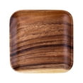 thumbnail image 2 of Walnut Wood Plates Square Wooden Snack Plate Cake Dessert Fruit Serving Small Sushi Food Dishes Plate Set, 2 of 6