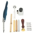 thumbnail image 4 of Juego de bolígrafos de pluma Escritura suave Diseño retro Apariencia tallada Kit de bolígrafos de caligrafía para escribir RegaloSFDPS038033 Azul marino, 4 of 9