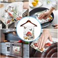 thumbnail image 3 of Mushroom Kitchen Towels Set of 4, Water Absorbent Dish Towel, Butterfly Botanical Star Country Plant White Decorative Hand Towels - Quick Drying Cloth for Cooking Baking, 18x28 Inch, 3 of 8