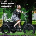 thumbnail image 7 of Three-Wheeled Bicycle, 7 Speed Tricycle with Double Disc Brake, 20 Inch Adult Tricycle, 3 Wheel Bike with Spacious Shopping Basket, Snow Tires Tricycle for Adult, Three-Wheeled Bicycles for Seniors, 7 of 7