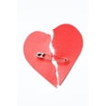 thumbnail image 2 of Red Paper Heart Joined Wall Decal Sticker, Wallmonkeys Peel & Stick Vinyl Graphic (18 in H x 17 in W, 2 of 4