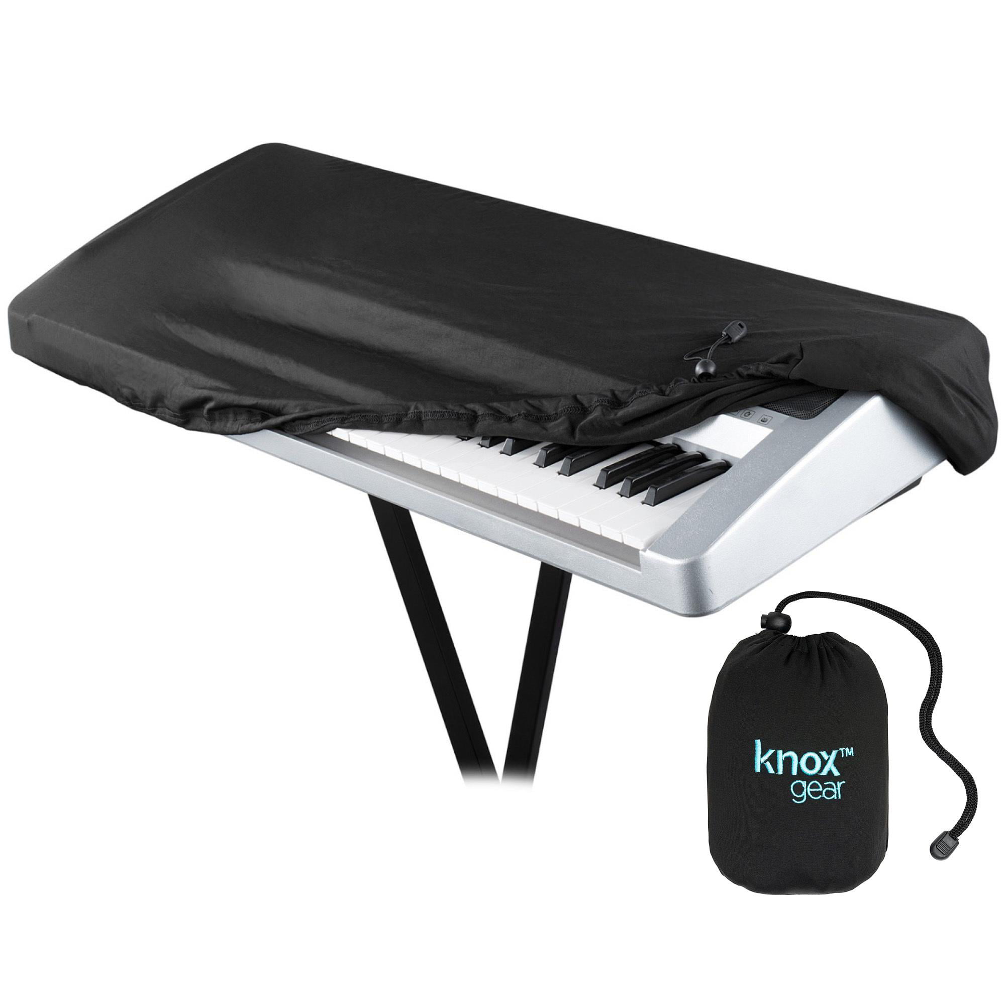 Keyboard Cover,76 Keys Electronic Piano Keyboard Dust Cover Black Soft Cloth Anti-Dust Protector Washable