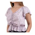 thumbnail image 4 of Blusa Ocean Pacific Talla M Lila MC Mariposa, 4 of 4