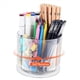 thumbnail image 4 of 2X Portalápices Giratorio de 360 Grados para Escritorio, Organizador de Bolígrafos de Escritorio Acrílico Giratorio con 5 Ranuras para Oficina y Escuela, 4 of 5