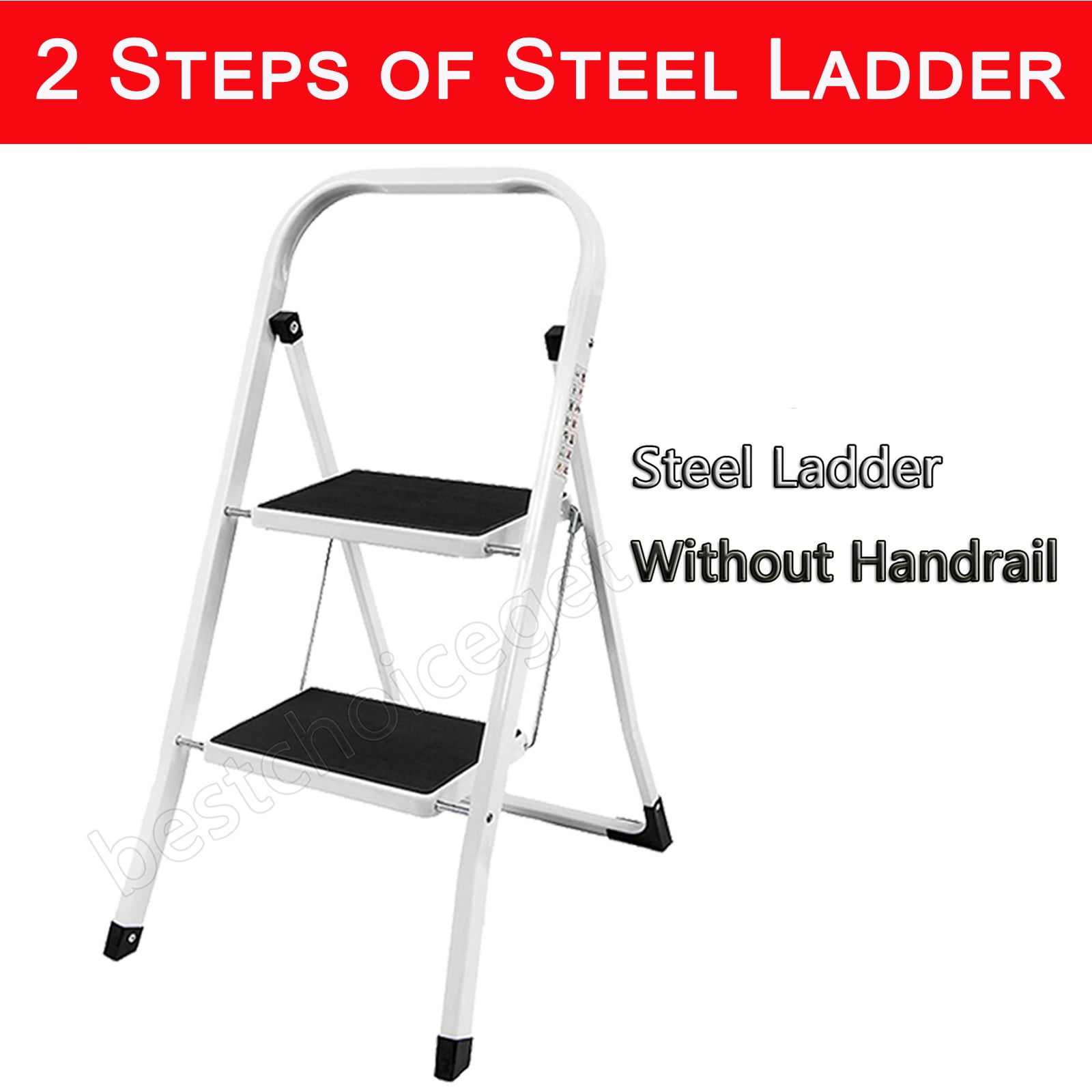 Dayplus Kitchen Foldable Step Stool, 2 Step Ladder Folding Step Stool