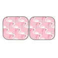 thumbnail image 7 of Balery 2 Piece Pink Flamingo Car Windshield Sun Shade|Foldable Front Windshield Shade for Car Front Window for Most Sedans SUV Truck-Large, 7 of 7