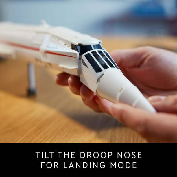 LEGO Icons Concorde Replica Model Aircraft Set Kit, Gift for