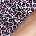 thumbnail image 5 of Baby Girls Pink Leopard Short Sets Kids Casual Spaghetti straps Tank Top and Purple Short Pants Sets Toddler Summer 2PCS Outfits 4t, 5 of 7
