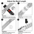 thumbnail image 7 of ZYX Slim Metal Band for Apple Watch, Women's 14mm Thin Metal Strap with Tool, Sliver, 44mm/45mm/46mm/49mm/42mm(series 1 2 3), 7 of 7