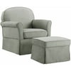 Baby Relax Evan Swivel Glider and Ottoman Gray