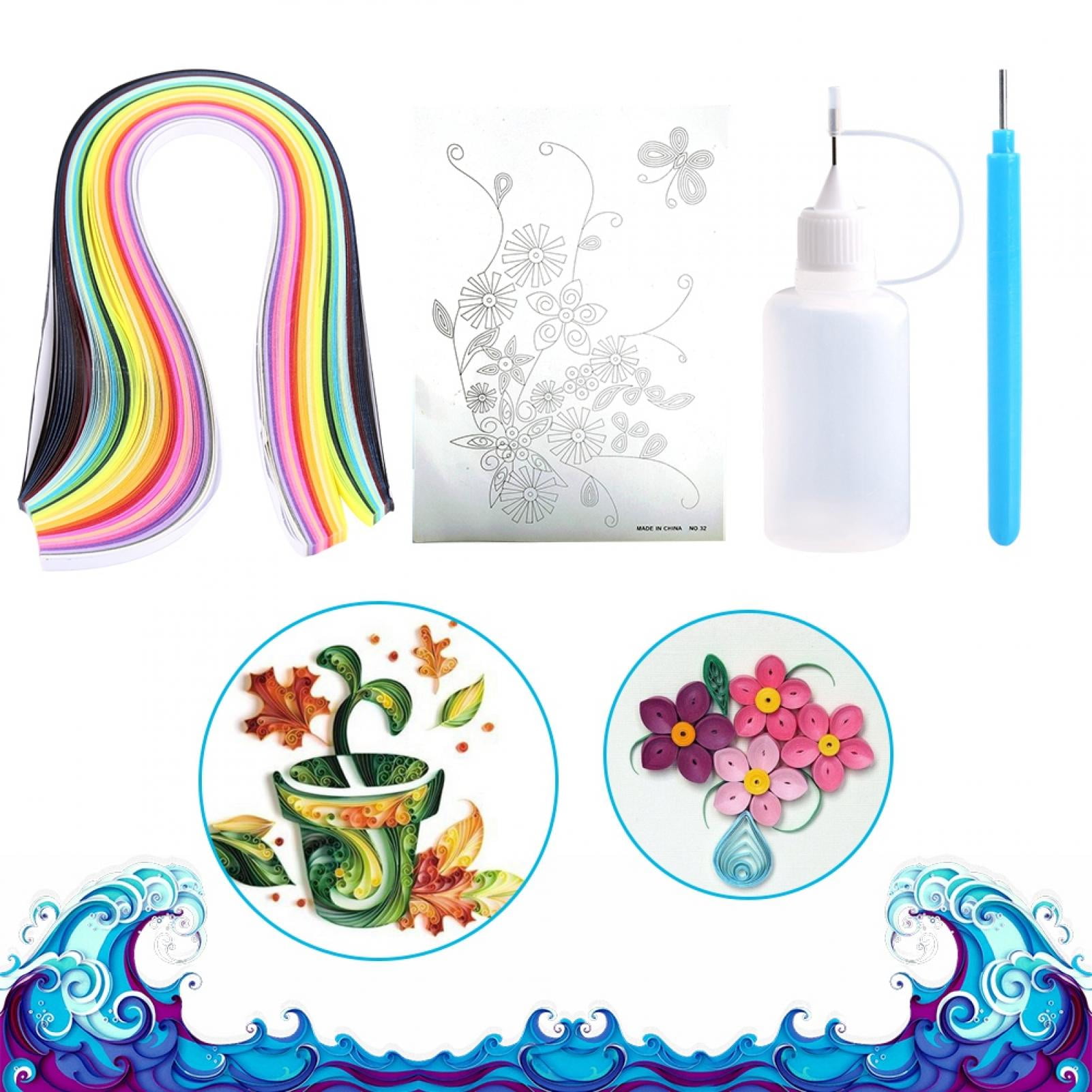 EOTVIA Paper Quilling Tool,4 In 1 Paper Rolling Quilling Tools Set