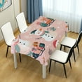 thumbnail image 4 of Yayeee Tablecloths 60" x 60" Rectangle Wrinkle Resistant Party Table Cover, Christmas Snowman, 4 of 8