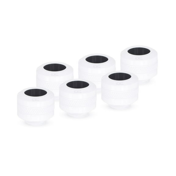 Alphacool Eiszapfen PRO HardTube G1/4" Fitting, 13mm OD, White, 6-pack