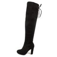 thumbnail image 2 of womens mg35 priyanka back lace over the knee boots, grey, 2 of 5