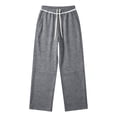 thumbnail image 5 of Wide Leg Sweatpants Men Elastic Waist Straight Leg Loose Fit Casual Sweat Pants Trousers with Pockets, 5 of 6