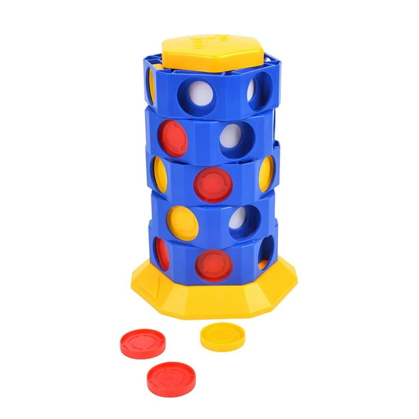 Divertidos Juguetes Giratorios Y Giratorios Educativos Cuatro Ajedrez Consecutivos Rompecabezas De Plástico Para Niños Juego De Conexión De Fila Colorida Juguetes Domésticos Portátiles Para El Hogar seitruly FN002606-00