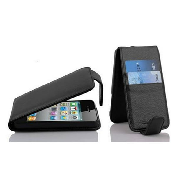 Cadorabo Flip Case for Apple iPhone 4 / iPhone 4S Cover Book Wallet Screen Protection PU Leather Magnetic Etui