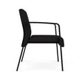 thumbnail image 3 of Waterfall Reception Waiting Oversize Guest Chair / Black Steel / Black, 3 of 5